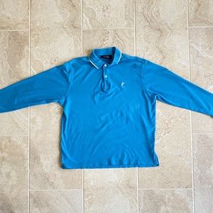 Ashworth long sleeve blue shirt